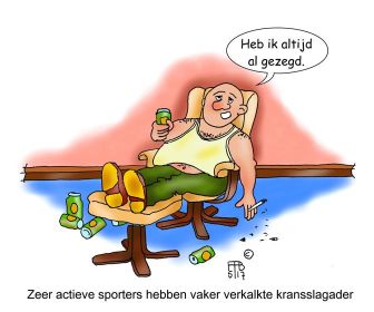 20 5 2017 zeer actieve sporters hebben vaker verkalkte kransslagader