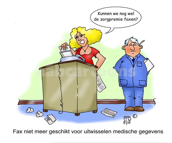 29 8 2018 fax niet meer geschikt voor uitwisselen medische gegevens