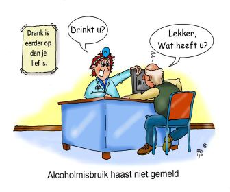 5 1 2018 alcoholmisbruik haast niet gemeld