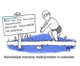 8 2 2019 wereldwijde toename medicijnresten in zoetwater