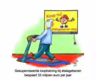 21 6 2015 gesuperviseerde looptraining bij etalagebenen bespaart 33 miljoen euro per jaar