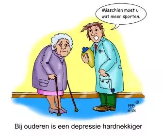 22 6 2018 bij ouderen is een depressie hardnekkiger